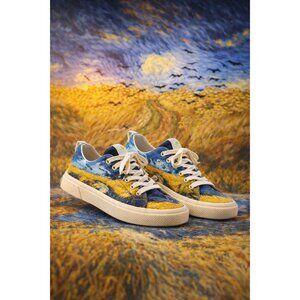 Cariuma Van Gogh Museum Wheatfield With Crows Canvas Sneakers Women’s 7.5 New In